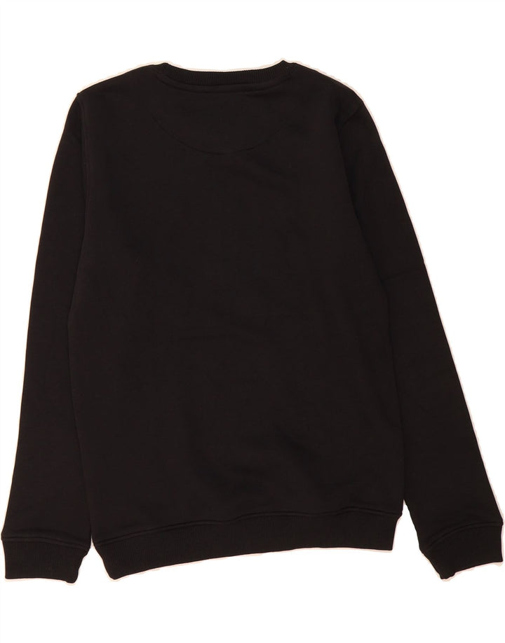 JACK WILLS Girls Graphic Sweatshirt Jumper 12-13 Years Black Cotton Vintage Jack Wills and Second-Hand Jack Wills from Messina Hembry 