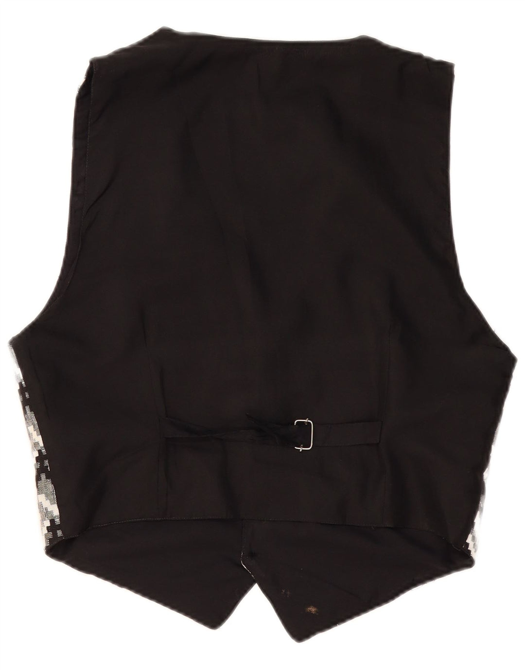 Colete masculino vintage grande preto geométrico