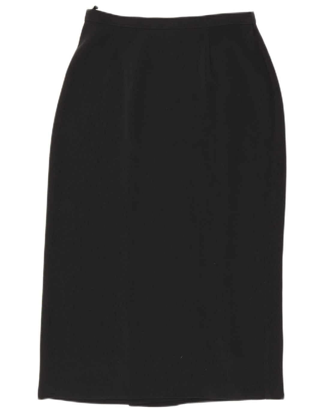 Saia envolvente feminina Marks & Spencer Reino Unido 12 médio W28 poliéster preto
