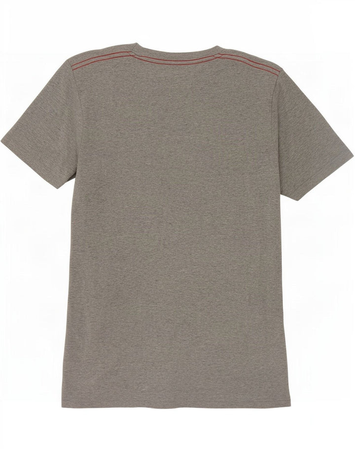 Camiseta feminina G-Star com estampa gráfica UK 12 algodão cinza médio