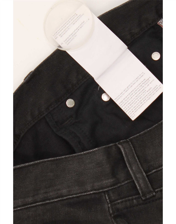 Hugo Boss Mens Straight Jeans W32 L34 Algodão Preto