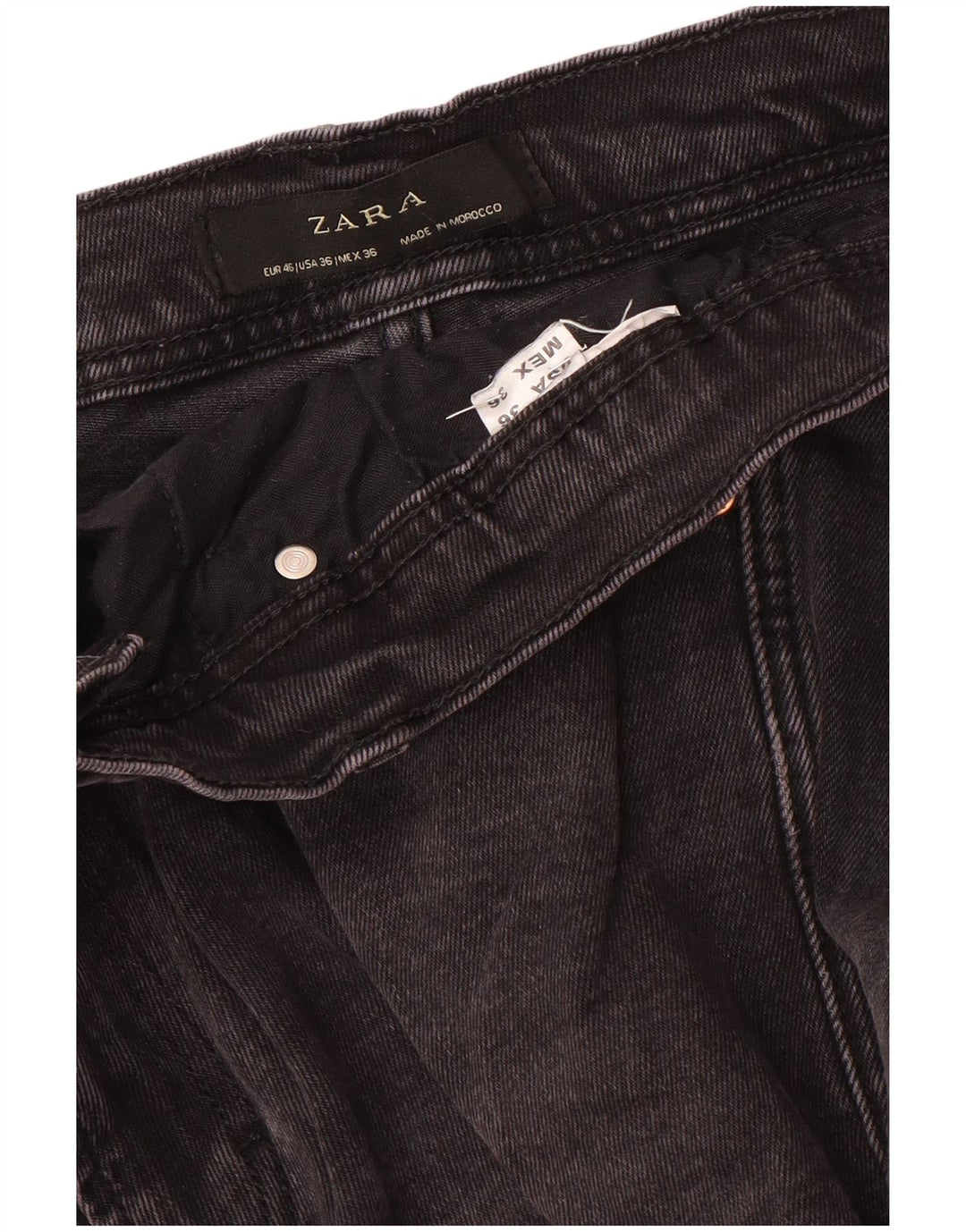 Zara Mens Slim Jeans EU 46 XL W36 L30 Cinza