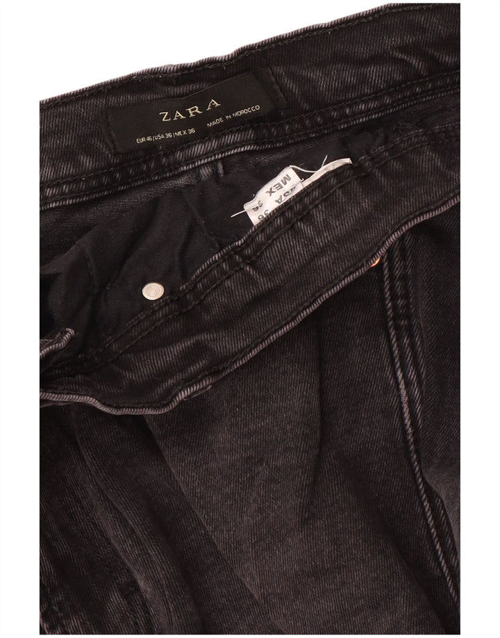Zara Mens Slim Jeans EU 46 XL W36 L30 Cinza