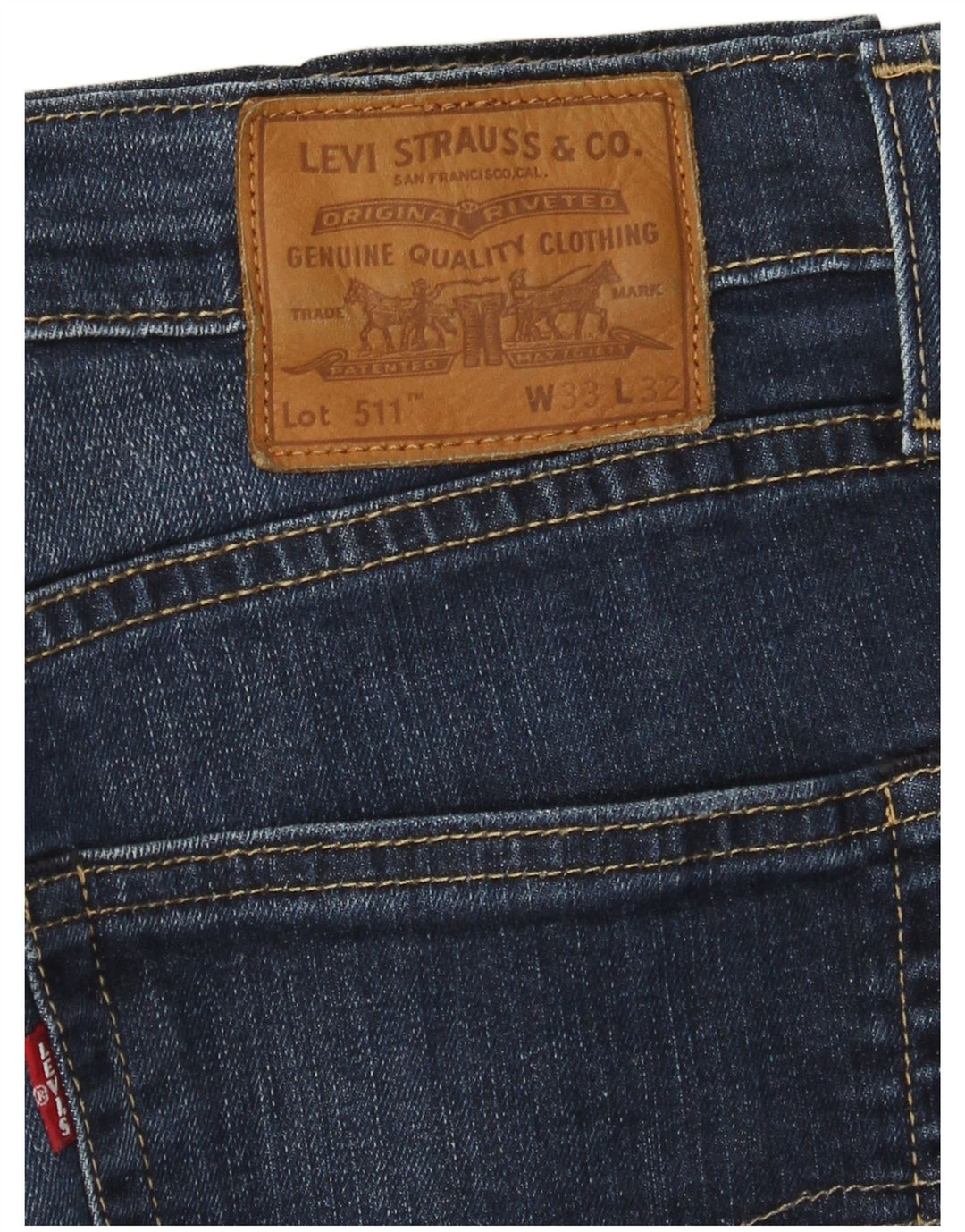 Jeans Levis 511 Straight Masculino W33 L28 Azul