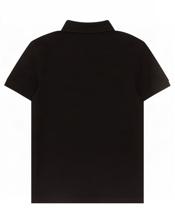 Camisa polo masculina Hugo Boss Slim Fit grande algodão preto