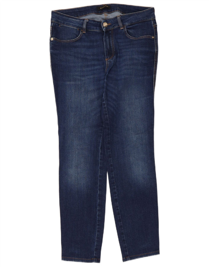 Jeans Slim Feminino Massimo Dutti EU 38 Pequeno W28 L26 Azul