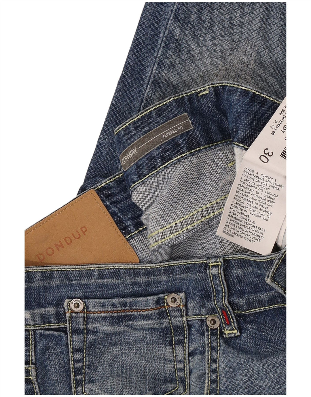 Dondup Feminino Conway Tapered Jeans W30 L30 Azul Algodão
