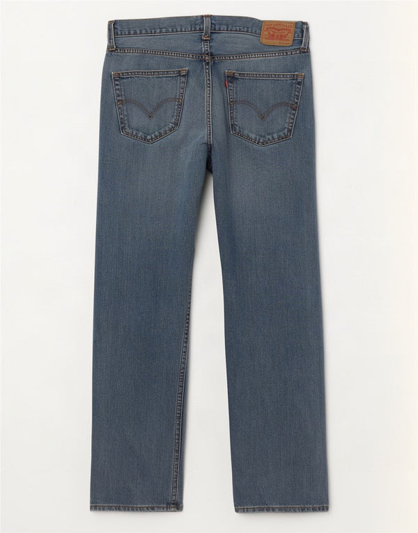 Levi's Masculino 501 Straight Jeans W36 L32 Azul Algodão