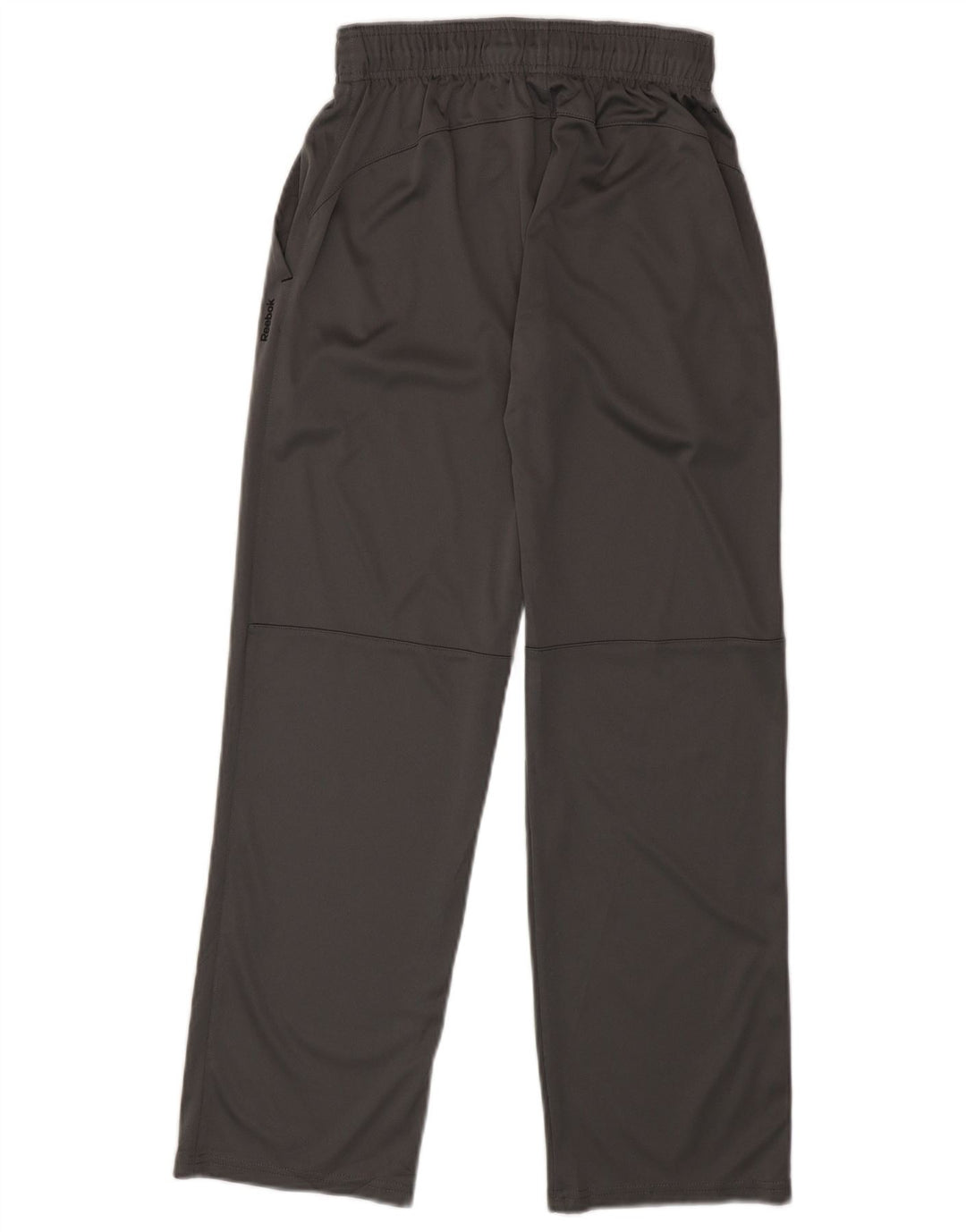 Calça de treino feminina Reebok UK 14 grande poliéster cinza