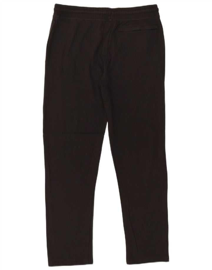 Calça de treino masculina Marks & Spencer de algodão preto médio