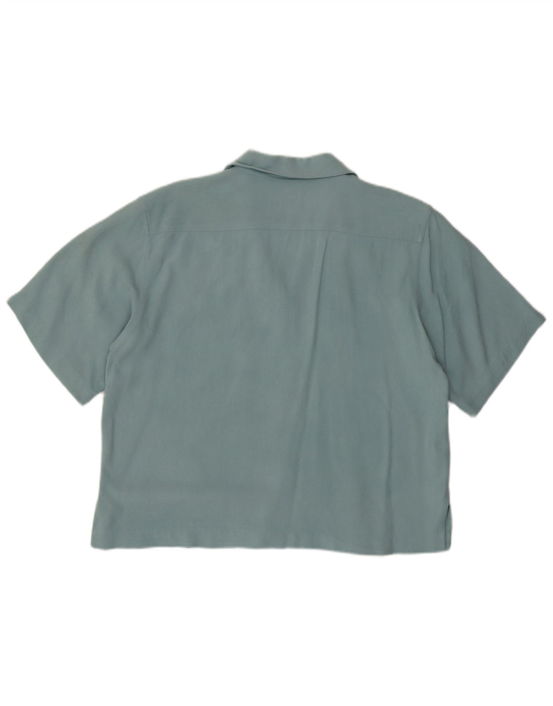 Camisa de manga curta feminina Tommy Bahama Reino Unido 12 espinha de peixe turquesa média