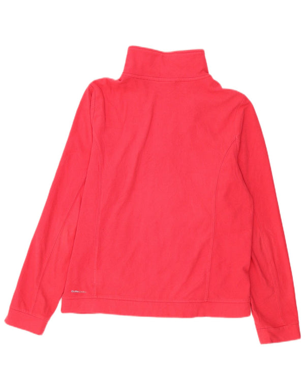 Jaqueta de lã feminina Adidas UK 16 grande poliéster vermelho