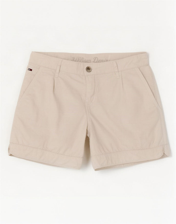 Shorts Chino feminino Tommy Hilfiger W27 pequeno algodão branco