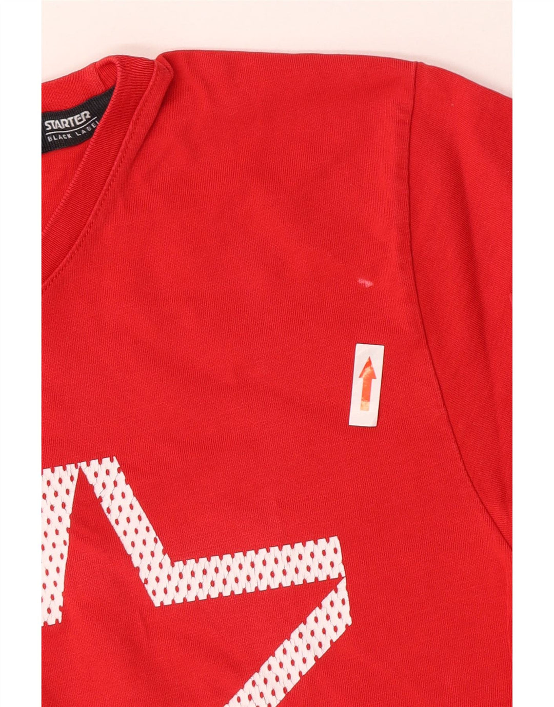 Camiseta gráfica masculina Starter Top médio algodão vermelho