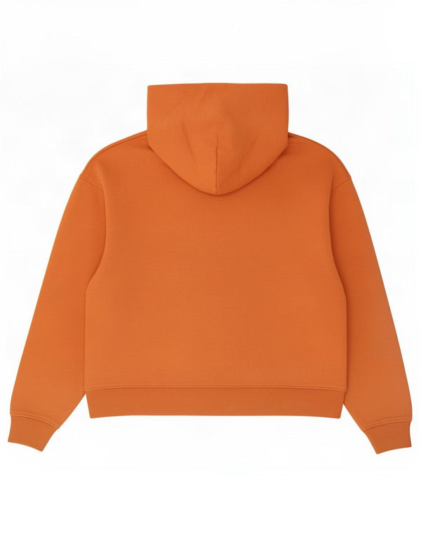 Moletom com capuz feminino Calvin Klein Jeans Reino Unido 16 grande algodão laranja