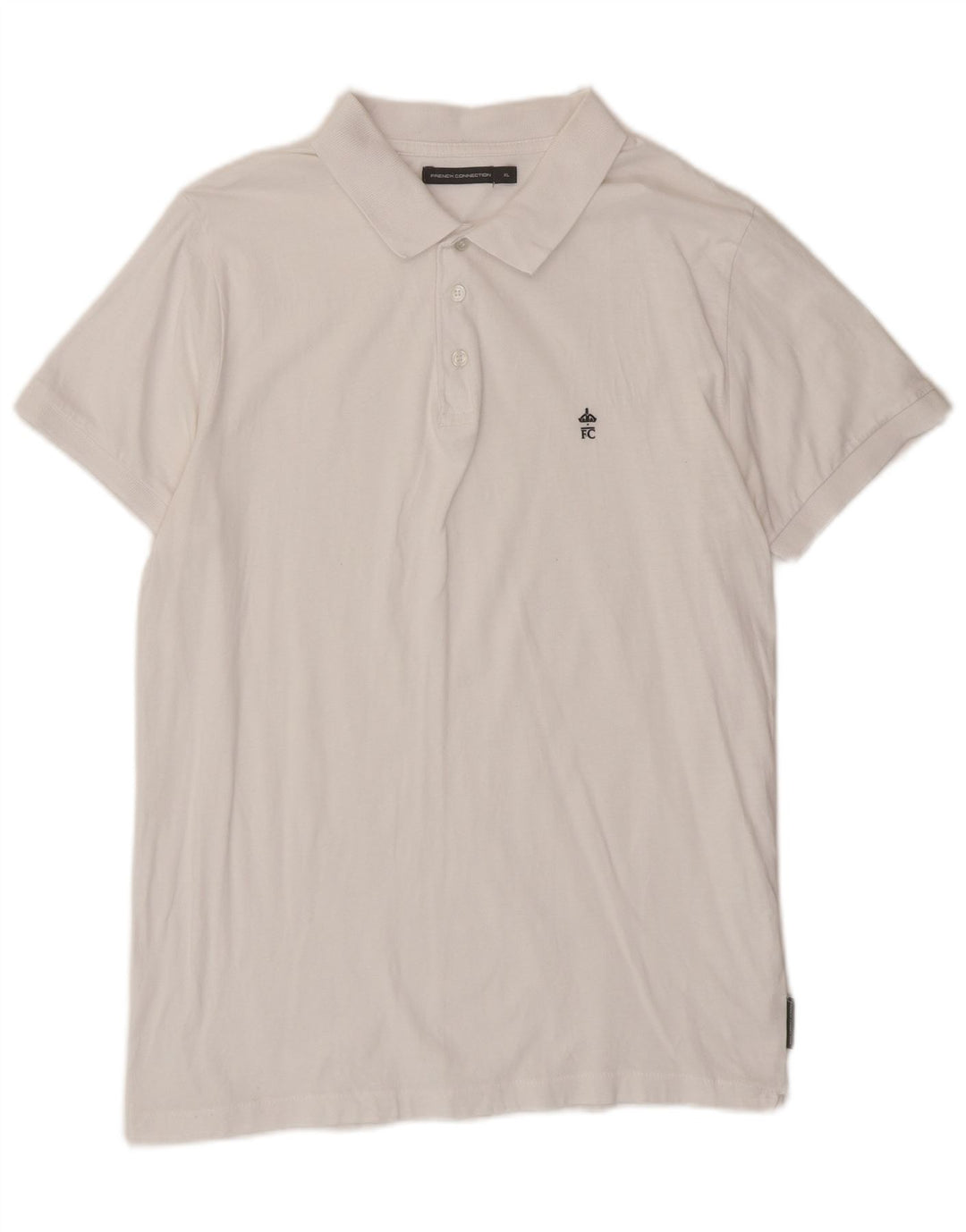 Camisa polo masculina French Connection XL algodão branco