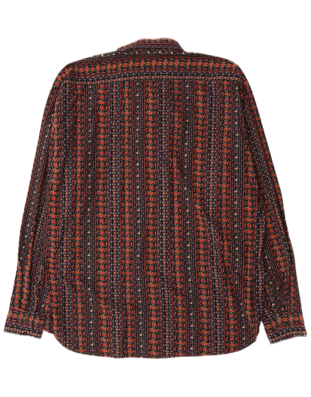 Camisa Masculina Vintage XL Multicolorida Geométrica