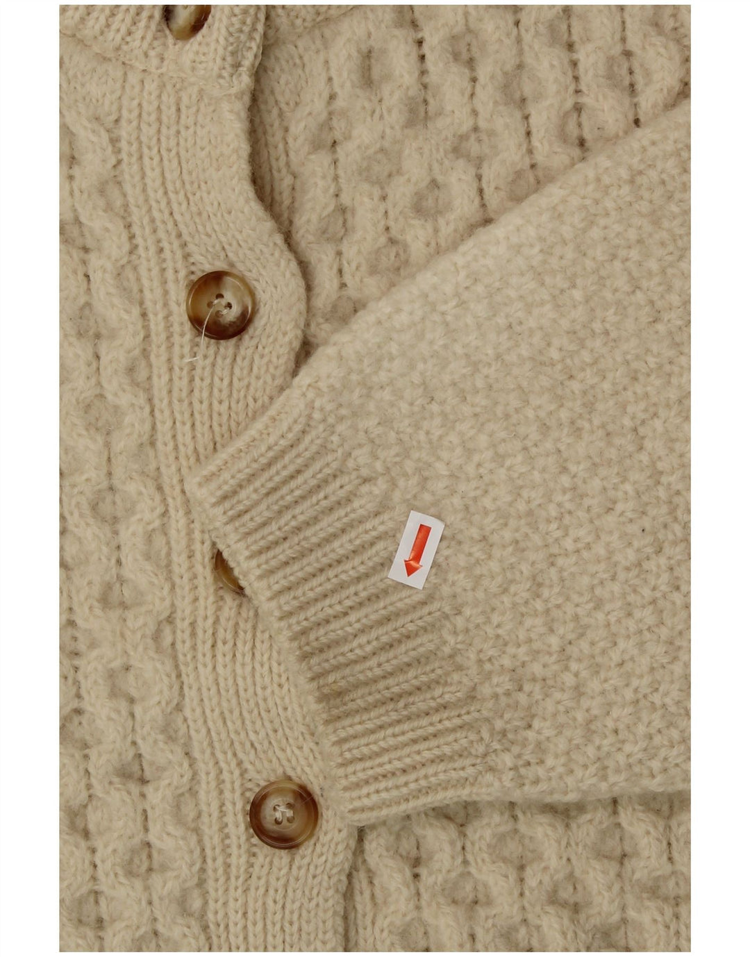 Suéter feminino cropped HIGHLAND HOME INDUSTRIES Reino Unido 16 grande bege