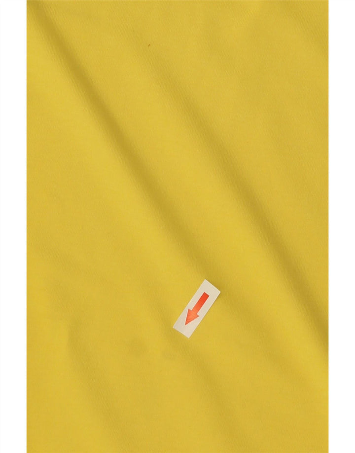 Adidas Mens Camiseta Top Médio Amarelo