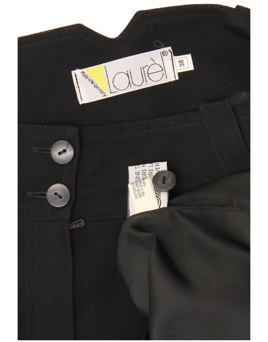 Saia midi feminina LAUREL EU 38 médio W28 lã preta