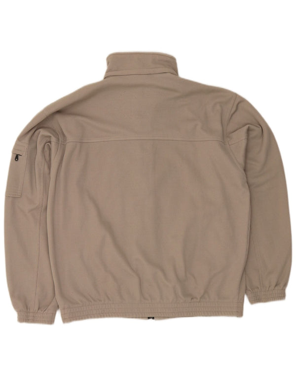 Diadora Mens Tracksuit Top Jacket UK 40 Poliéster Bege Médio