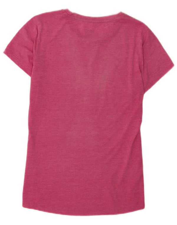 Puma Camiseta Feminina Graphic Top UK 12 Médio Rosa Esportes
