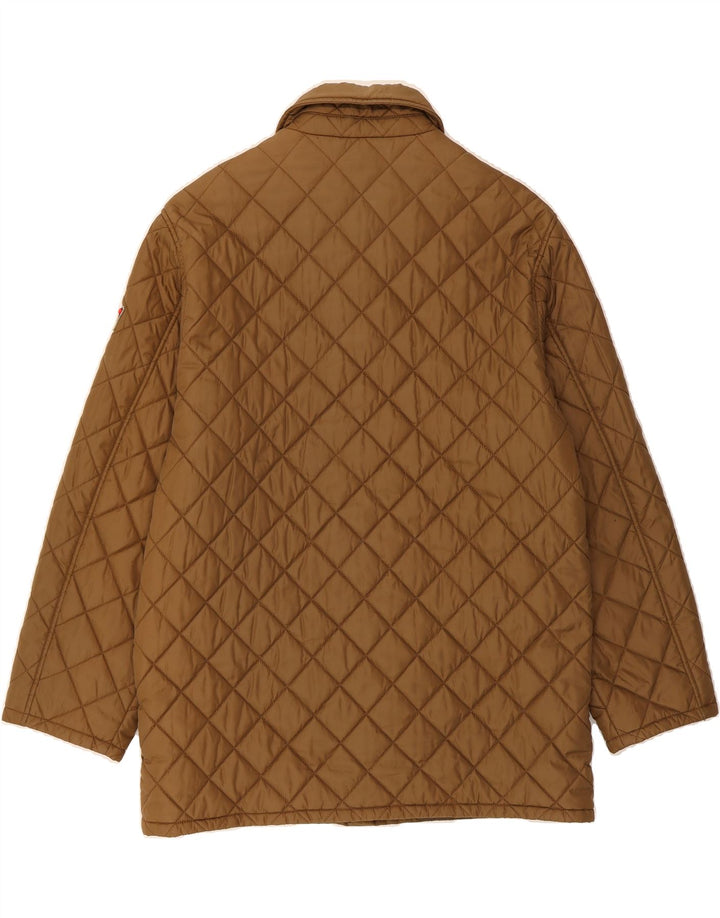 FILA Mens Padded Quilted Jacket IT 48 Medium Brown Polyamide Vintage Fila and Second-Hand Fila from Messina Hembry 