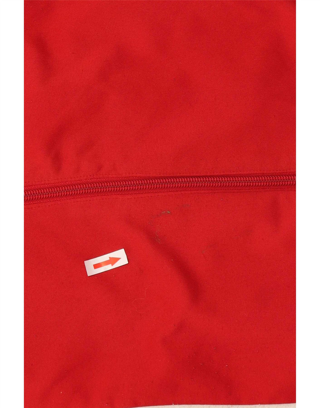 Nike Mens Tracksuit Top Jacket UK 38/40 Médio Vermelho Colorblock Poliéster