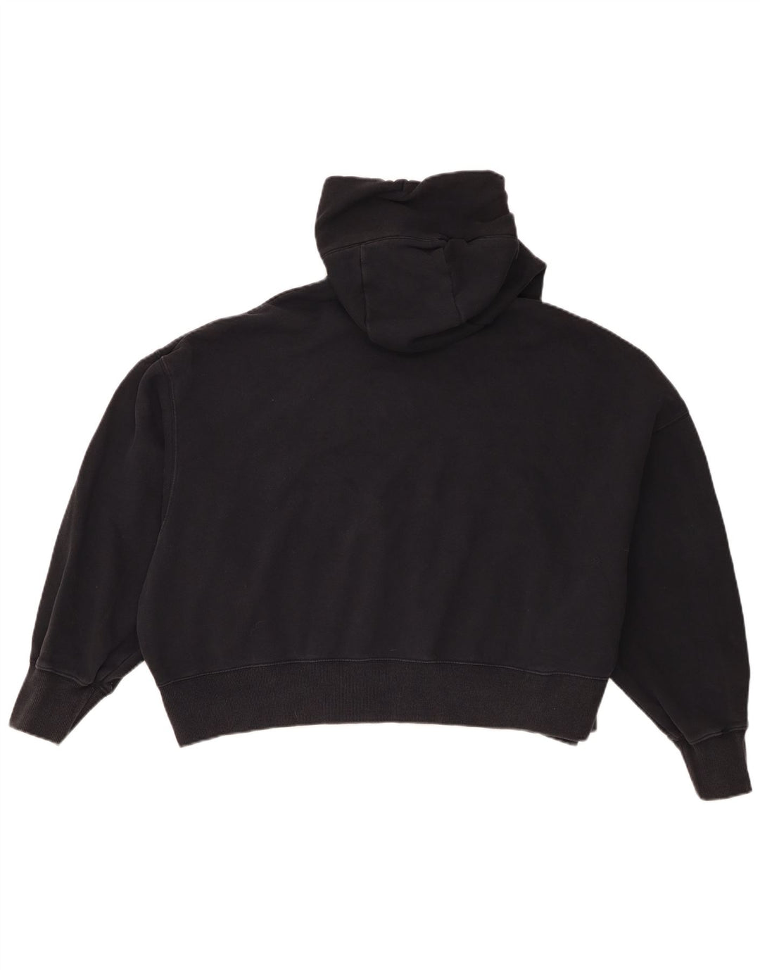 Nike Womens Oversized Hoodie Jumper UK 14 Médio Algodão Preto