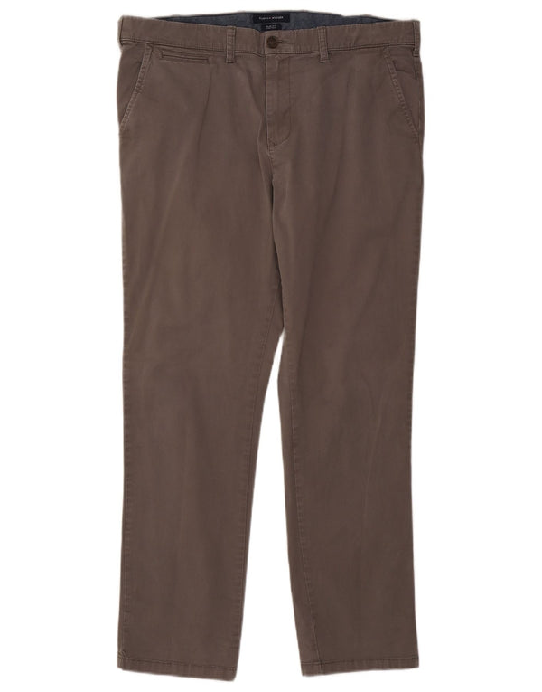 Calça Chino masculina TOMMY HILFIGER slim fit W38 L29 algodão cinza