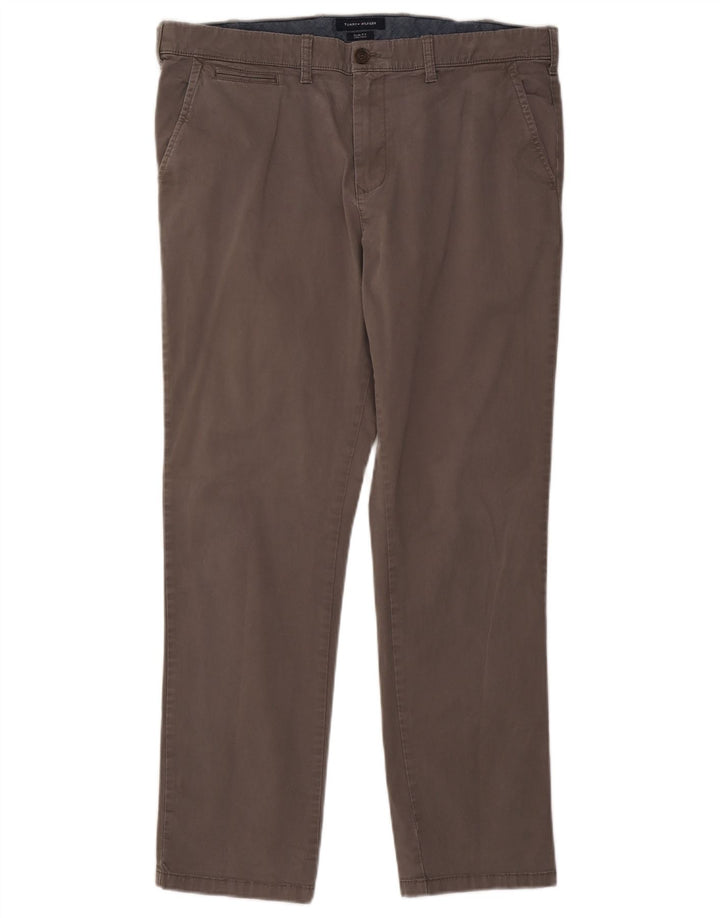 Calça Chino masculina TOMMY HILFIGER slim fit W38 L29 algodão cinza