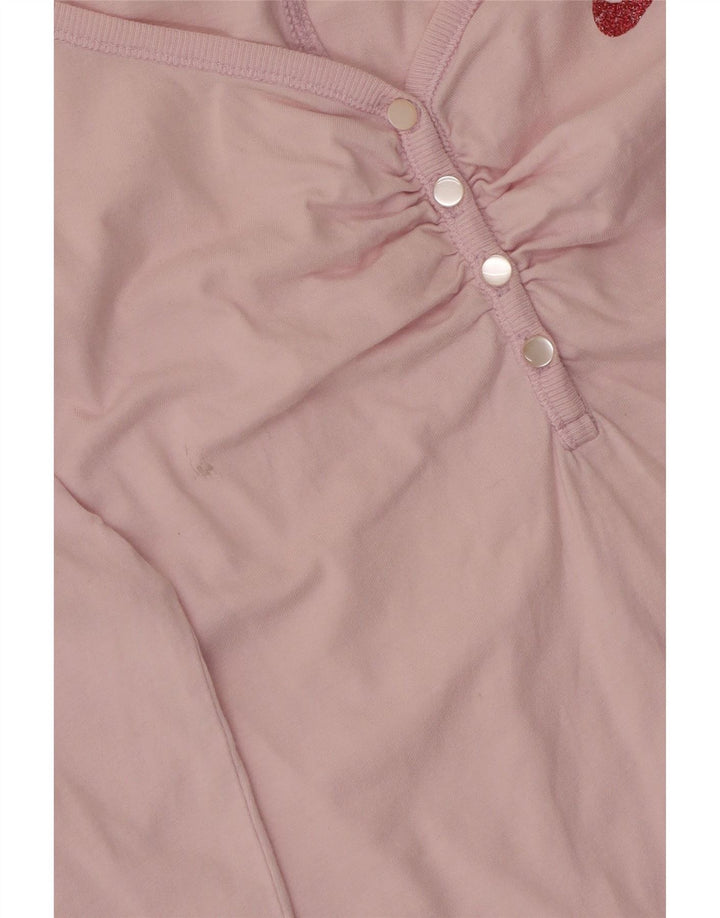 Top Nike Feminino Manga Longa UK 10/12 Médio Rosa