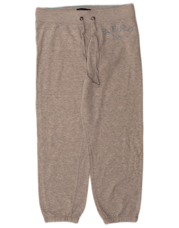 Calça de treino feminina Aeropostale Joggers UK 14 cinza médio manchado