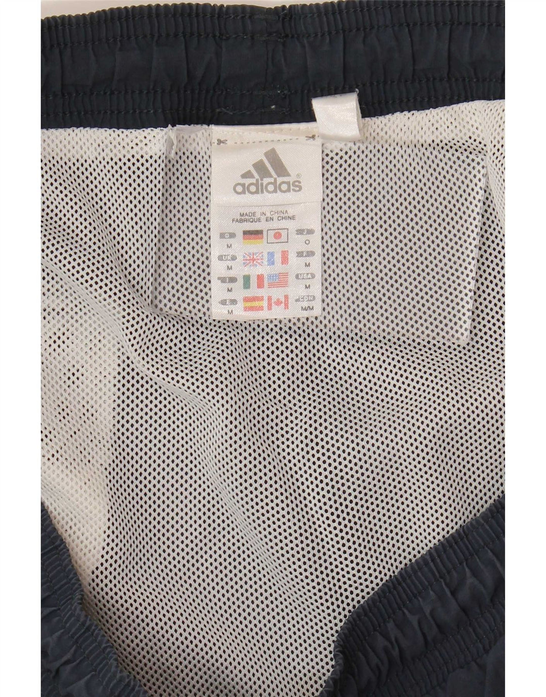 Shorts esportivos gráficos masculinos Adidas médio azul marinho poliamida