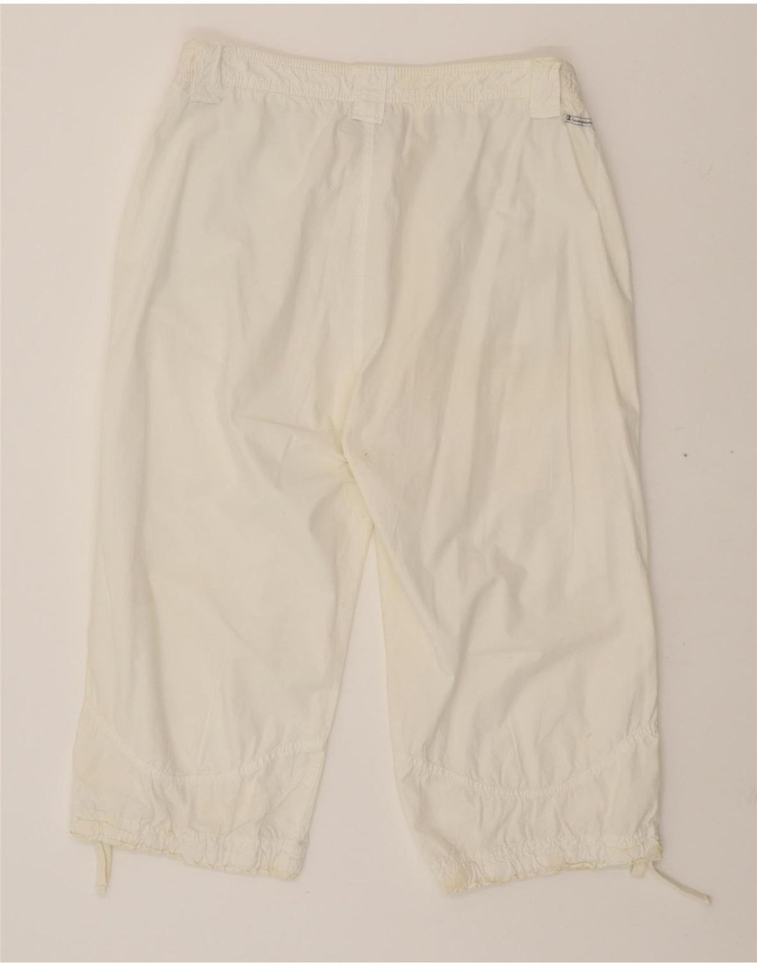 CHAMPION Womens Straight Capri Trousers  Large W34 L19 White Cotton Vintage Champion and Second-Hand Champion from Messina Hembry 