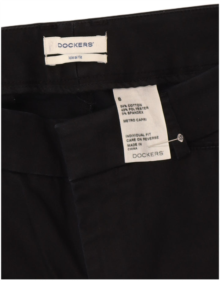Calça Capri Feminina DOCKERS Ideal Fit EUA 8 Médio W30 L22 Preta