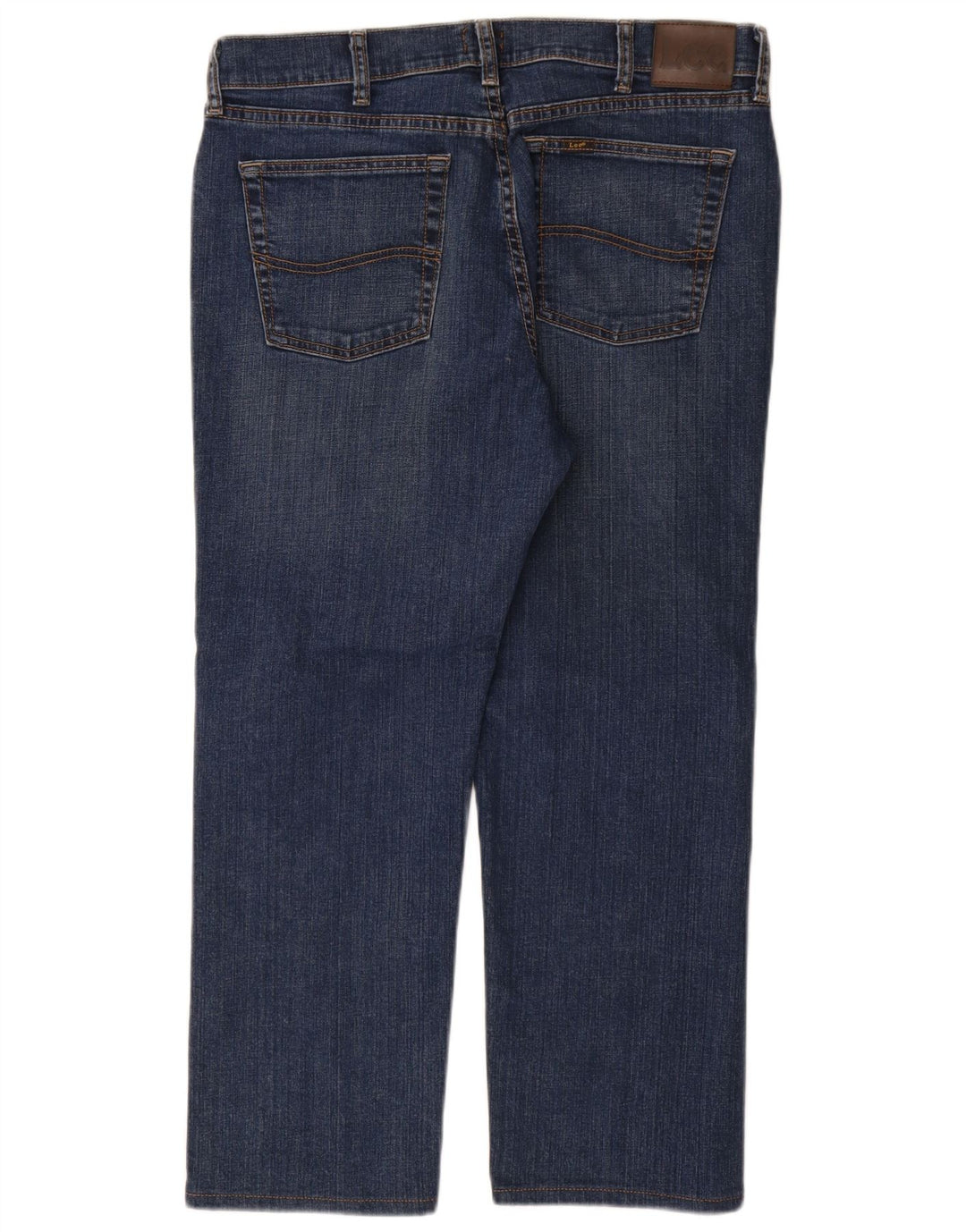 Lee Mens Straight Jeans W34 L29 Azul Algodão