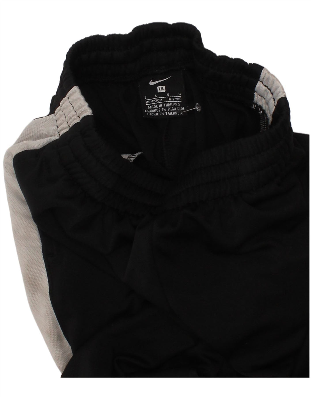 Calça de treino Nike Boys 6-7 anos grande preto colorblock poliéster