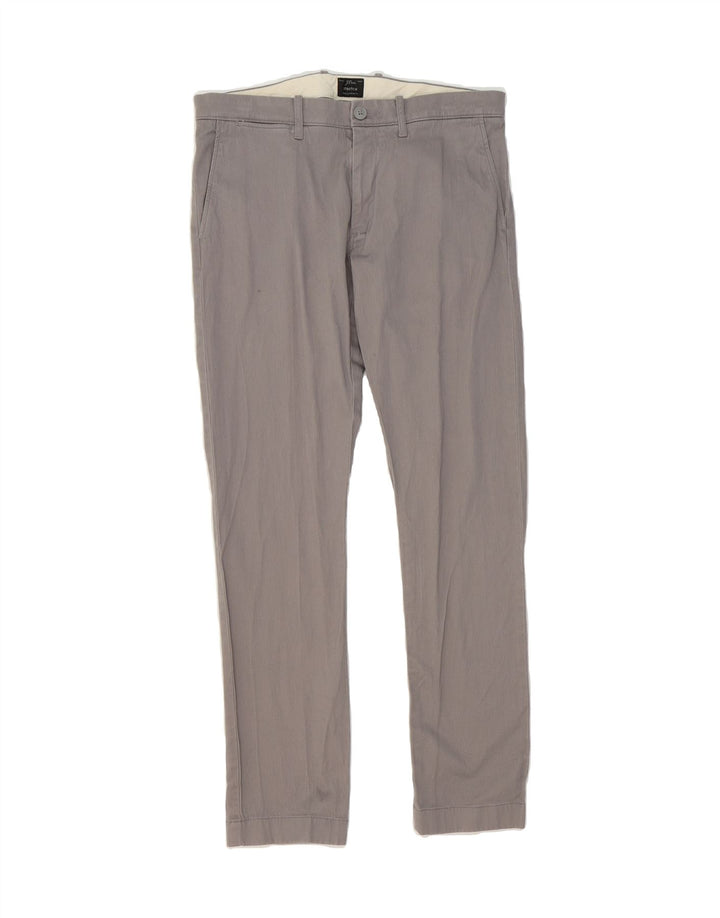J. CREW Womens Slim Chino Trousers W31 L30 Grey Cotton Vintage J. Crew and Second-Hand J. Crew from Messina Hembry 