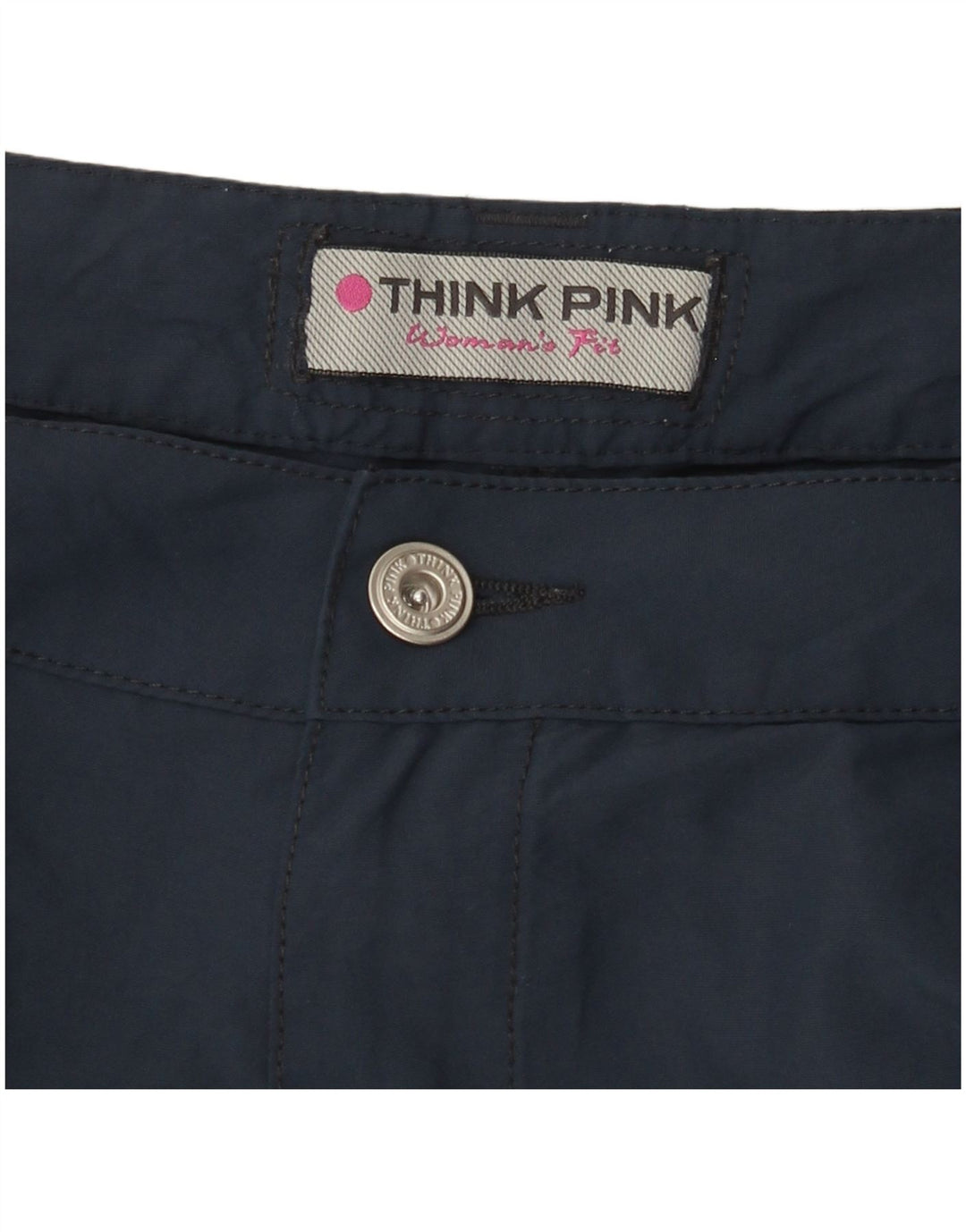 Shorts cargo feminino THINK PINK W30 médio azul marinho