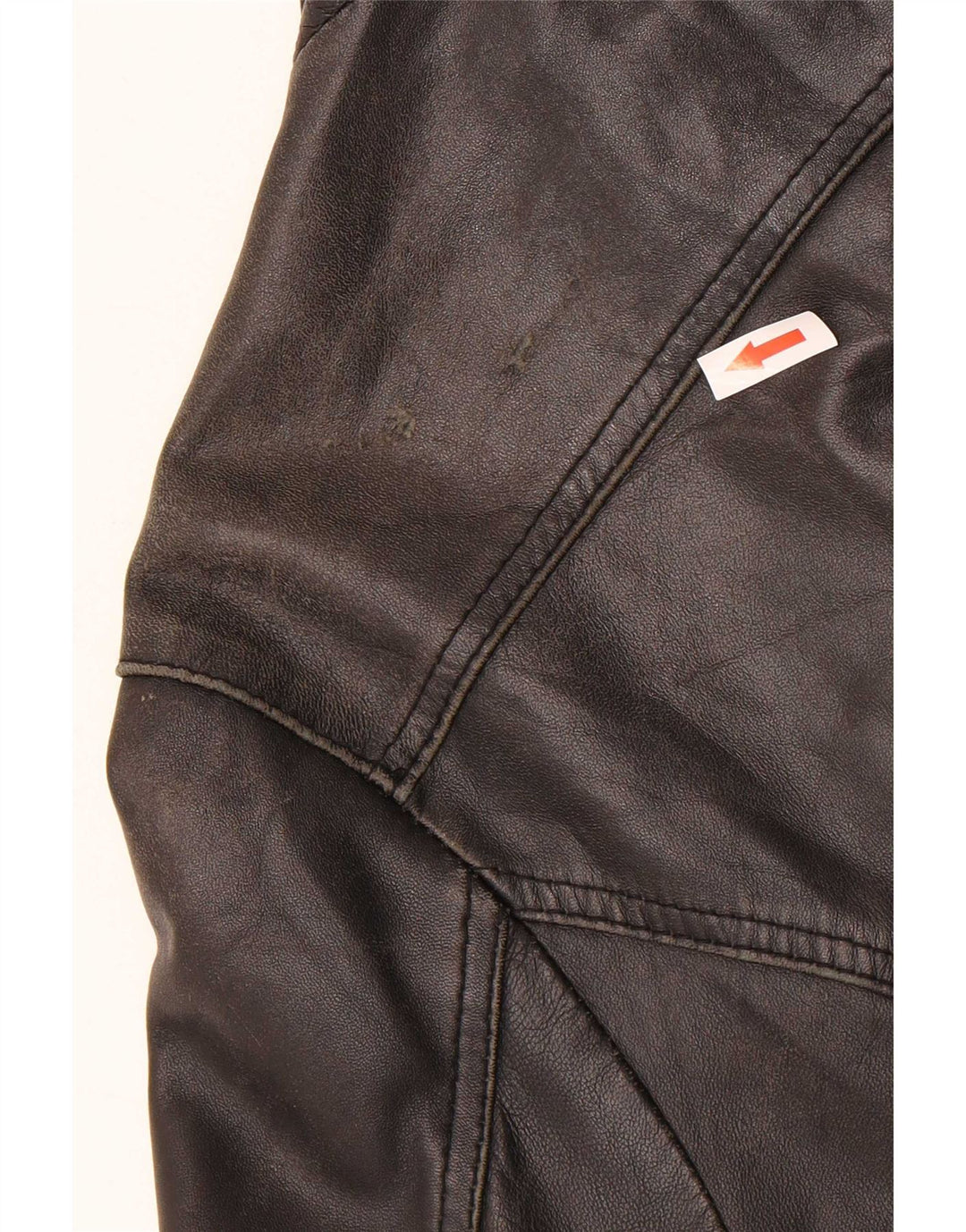 CDP Jaqueta de couro masculina IT 46 pequena preta