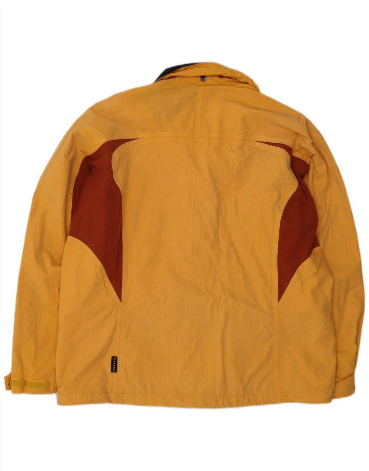 Jaqueta de chuva feminina grande Jack Wolfskin Reino Unido 18 XL amarelo colorblock