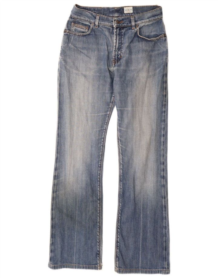 Calça jeans feminina Calvin Klein Bootcut W26 L30 azul