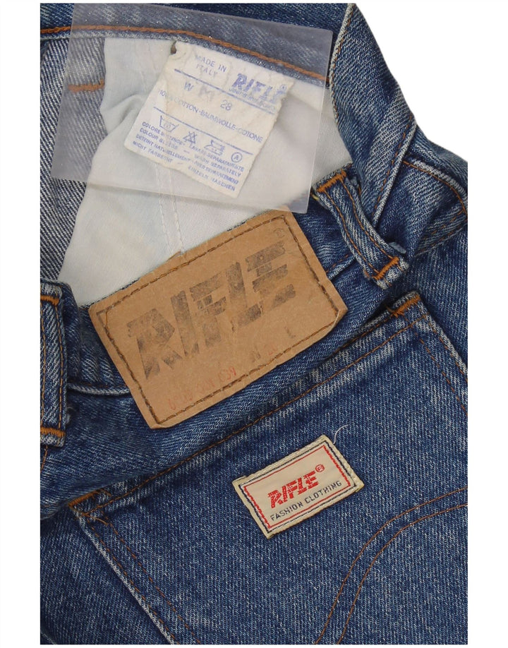 Saia jeans feminina RIFLE W28 algodão azul médio
