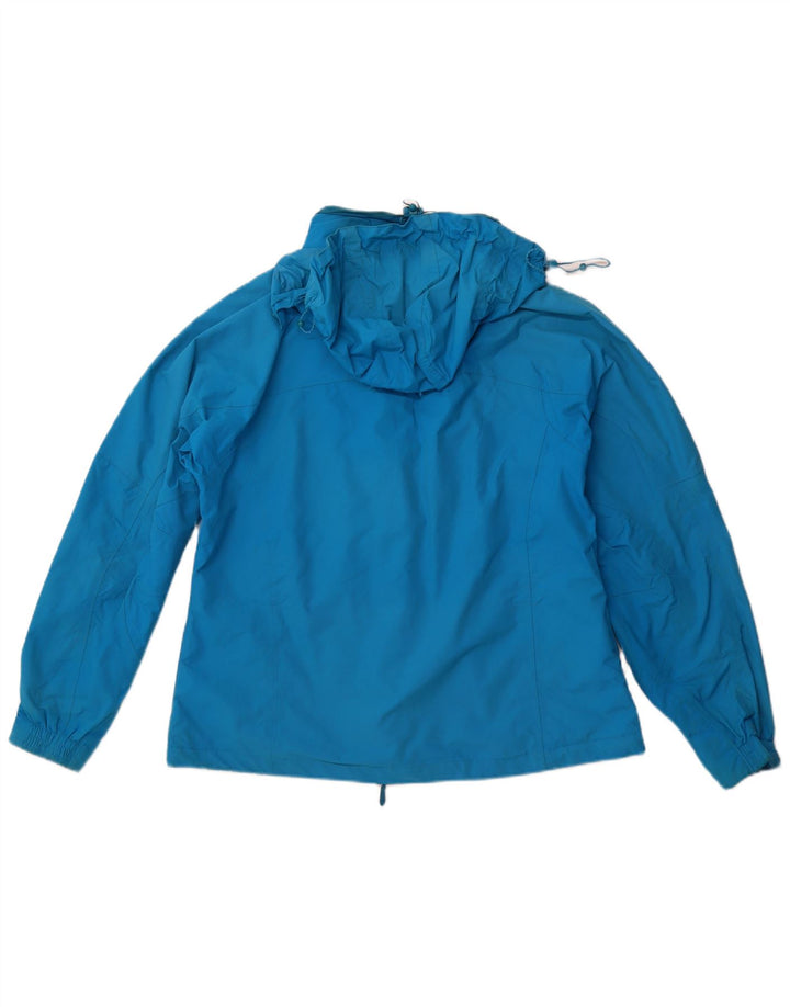 Jaqueta de chuva feminina com capuz MOUNTAIN WAREHOUSE Reino Unido 16 grande azul nylon