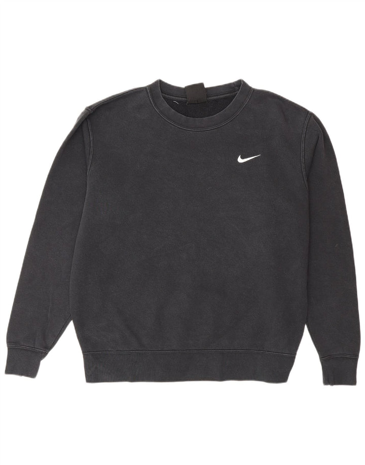 Nike masculino moletom jumper médio algodão preto