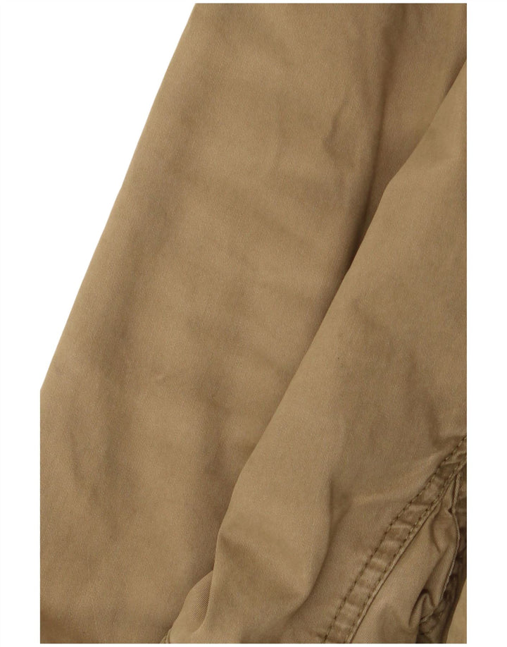 Jaqueta Parka Feminina Superdry com Capuz Reino Unido 16 Grande Algodão Cáqui