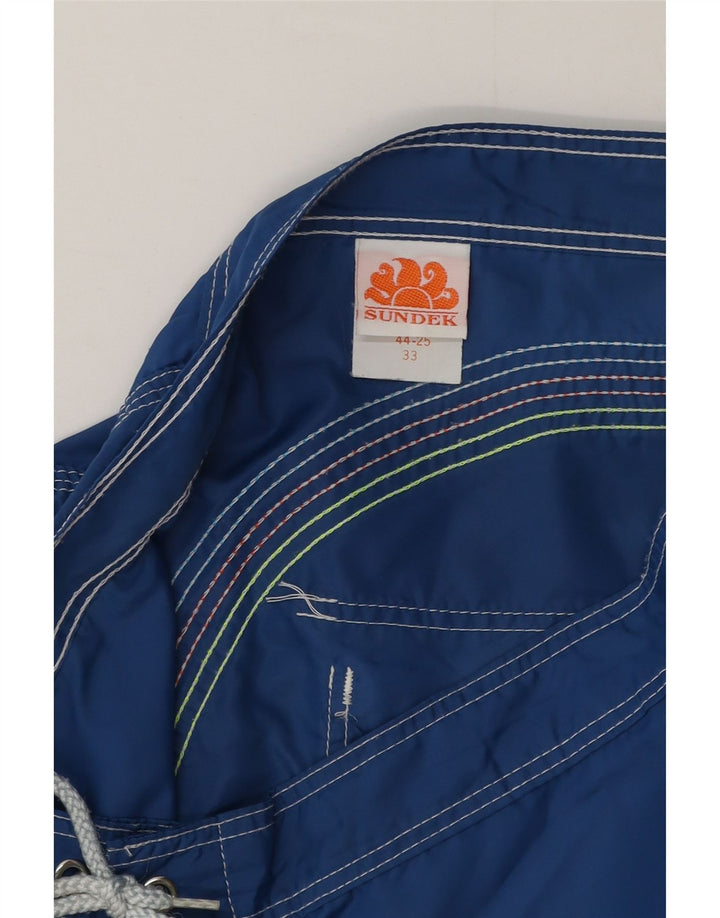 Shorts de natação masculino Sundek médio azul nylon