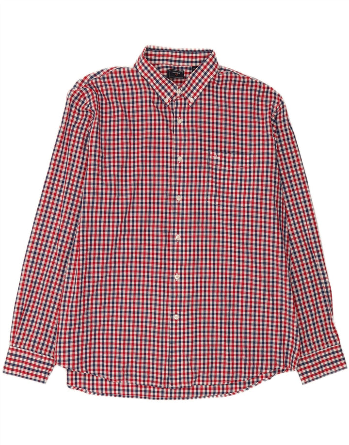 DOCKERS Mens Shirt 2XL Red Check Cotton Vintage Dockers and Second-Hand Dockers from Messina Hembry 