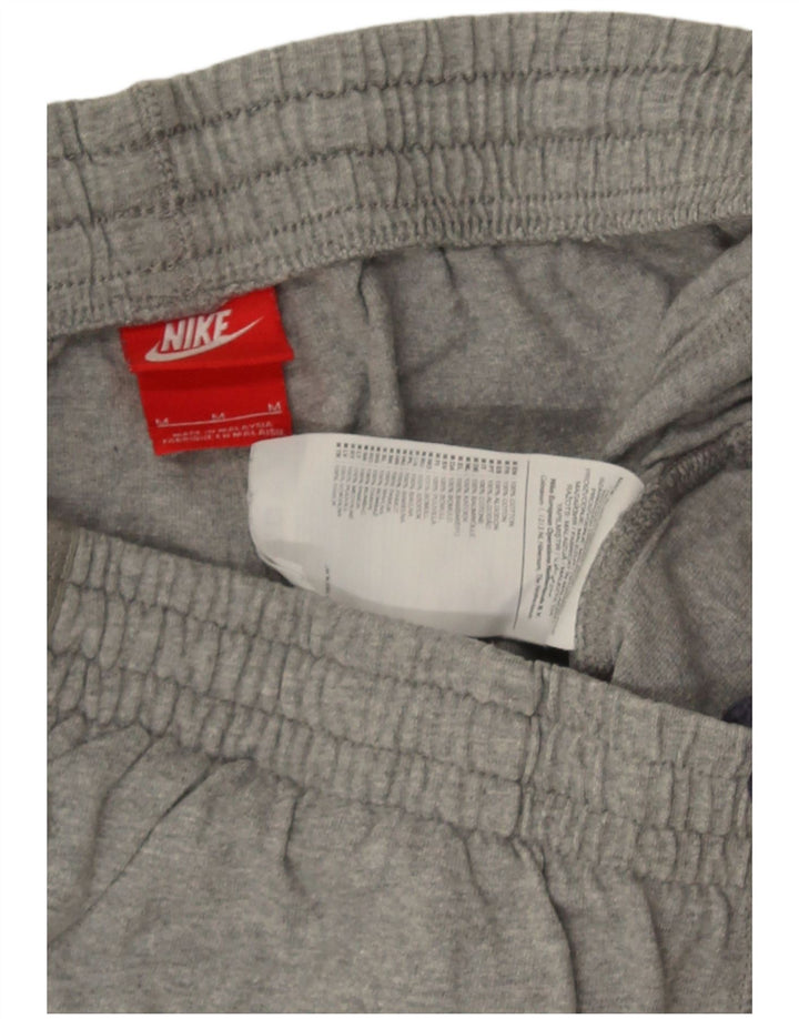 Shorts esportivos masculinos Nike médio cinza algodão